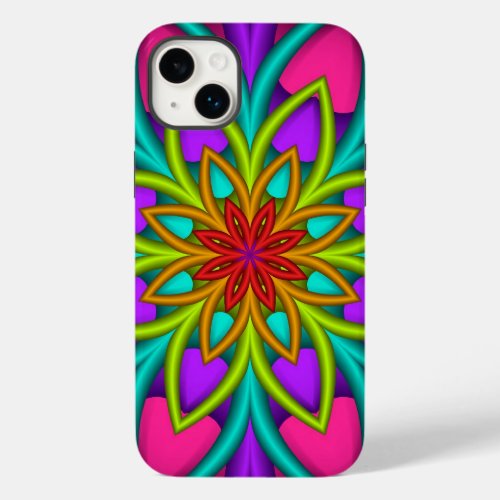 Decorative Abstract Fantasy Flower Case_Mate iPhone 14 Plus Case