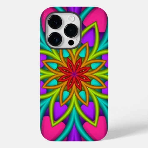 Decorative Abstract Fantasy Flower Case_Mate iPhone 14 Pro Case