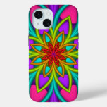 Decorative Abstract Fantasy Flower iPhone 15 Case