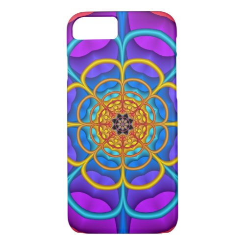 Decorative abstract Flower shape iPhone 87 Case