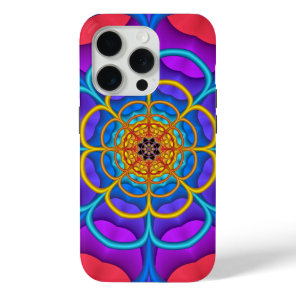 Decorative abstract Flower shape iPhone 15 Pro Case