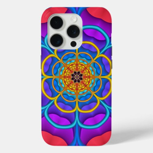 Decorative abstract Flower shape iPhone 15 Pro Case