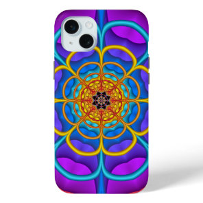 Decorative abstract Flower shape iPhone 15 Plus Case