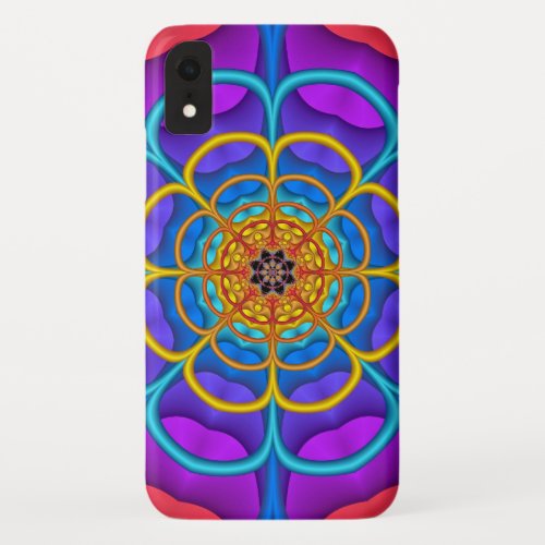 Decorative abstract Flower shape iPhone XR Case