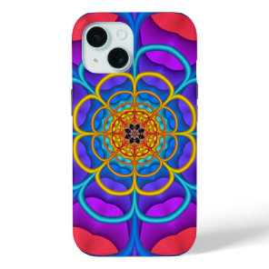 Decorative abstract Flower shape iPhone 15 Case