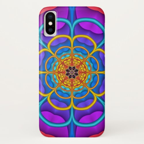 Decorative abstract Flower shape iPhone X Case