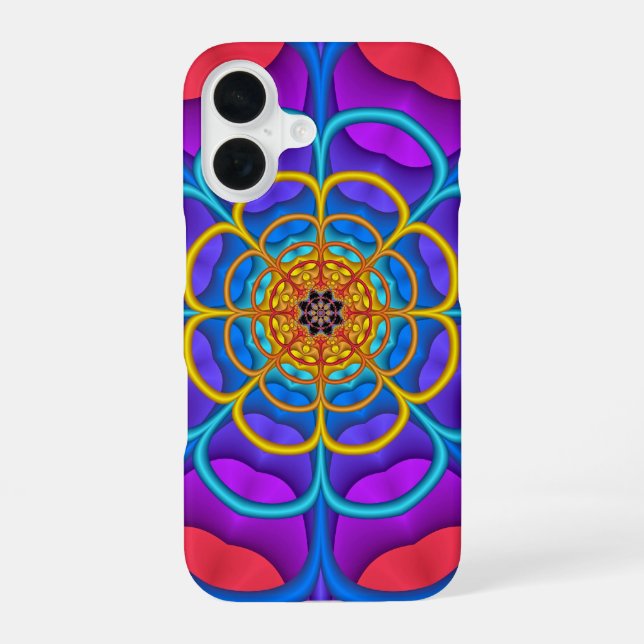 Decorative abstract Flower shape Iphone Case (Back)