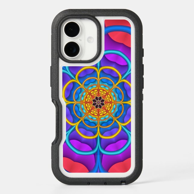 Decorative abstract Flower shape Otterbox iPhone Case (Back)