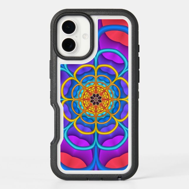 Decorative abstract Flower shape Otterbox iPhone Case (Back)