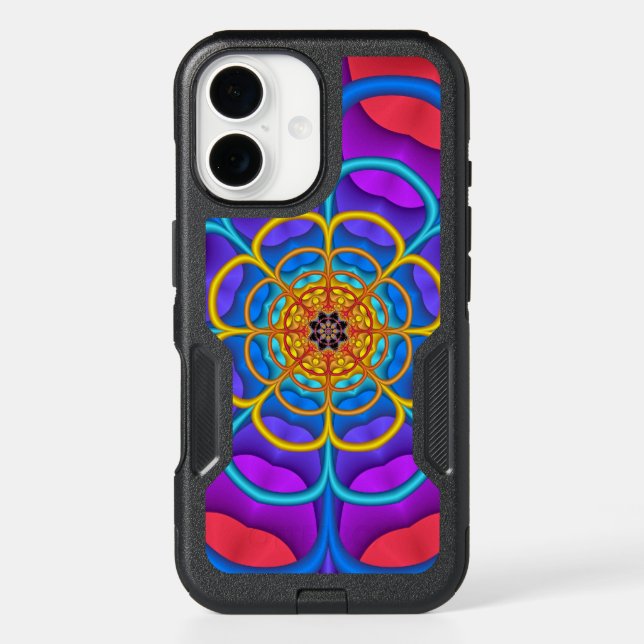 Decorative abstract Flower shape Otterbox iPhone Case (Back)