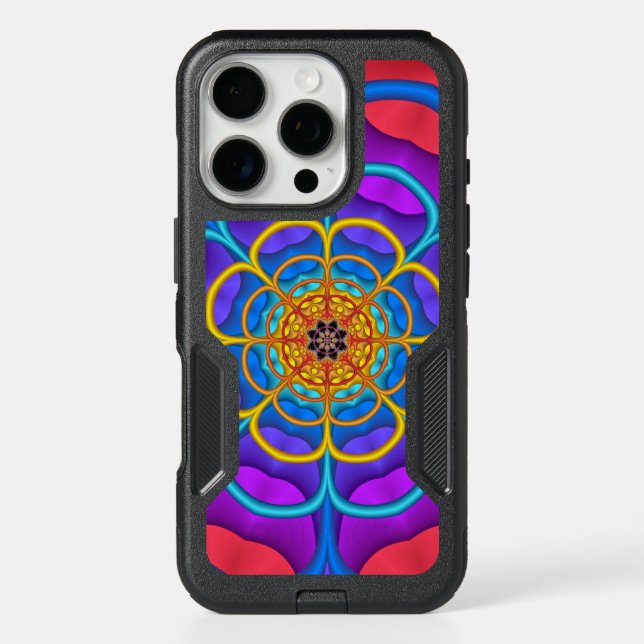 Decorative abstract Flower shape Otterbox iPhone Case (Back)
