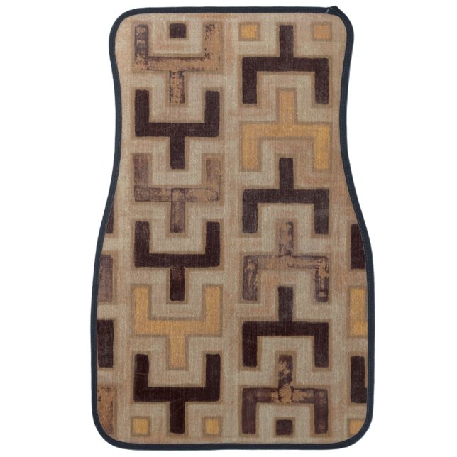 Decorative African Mudcloth Pattern Car Mat (Front)