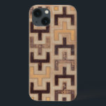 Decorative African Mudcloth Pattern iPhone 13 Case<br><div class="desc">Decorative African mudcloth pattern by Norman Wyatt Jr. featuring geometric shapes that seem to fit together. Fans of Tetris or geometric shapes should make this purchase today!</div>