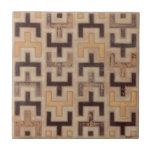 Decorative African Mudcloth Pattern Ceramic Tile<br><div class="desc">Decorative African mudcloth pattern by Norman Wyatt Jr. featuring geometric shapes that seem to fit together. Fans of Tetris or geometric shapes should make this purchase today!</div>