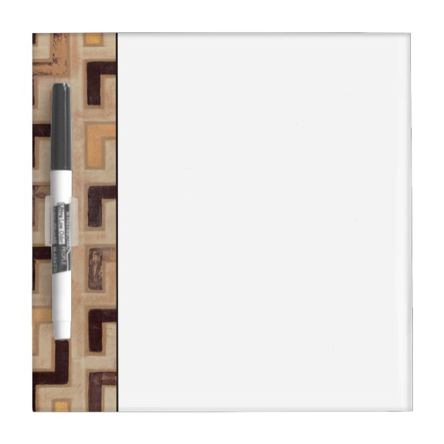 Decorative African Mudcloth Pattern Dry-Erase Board (Front)