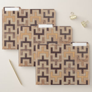 Decorative African Mudcloth Pattern File Folder