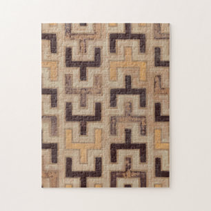 Decorative African Mudcloth Pattern Jigsaw Puzzle