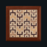 Decorative African Mudcloth Pattern Keepsake Box<br><div class="desc">Decorative African mudcloth pattern by Norman Wyatt Jr. featuring geometric shapes that seem to fit together. Fans of Tetris or geometric shapes should make this purchase today!</div>