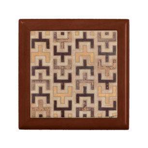 Decorative African Mudcloth Pattern Keepsake Box