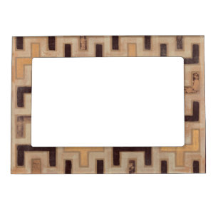 Decorative African Mudcloth Pattern Magnetic Photo Frame