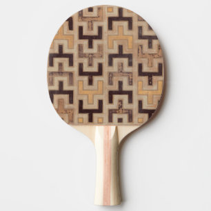 Decorative African Mudcloth Pattern Ping Pong Paddle
