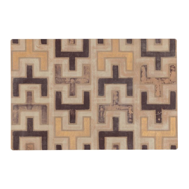 Decorative African Mudcloth Pattern Placemat (Front)