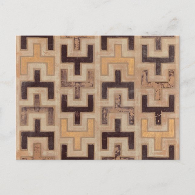 Decorative African Mudcloth Pattern Postcard (Front)