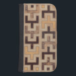 Decorative African Mudcloth Pattern Wallet Phone Case For Samsung Galaxy S4<br><div class="desc">Decorative African mudcloth pattern by Norman Wyatt Jr. featuring geometric shapes that seem to fit together. Fans of Tetris or geometric shapes should make this purchase today!</div>
