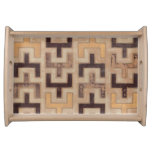 Decorative African Mudcloth Pattern Serving Tray