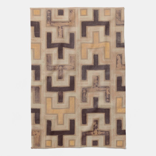 Decorative African Mudcloth Pattern Towel (Vertical)