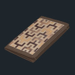 Decorative African Mudcloth Pattern Tri-fold Wallet<br><div class="desc">Decorative African mudcloth pattern by Norman Wyatt Jr. featuring geometric shapes that seem to fit together. Fans of Tetris or geometric shapes should make this purchase today!</div>