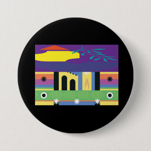 Decorative and Bold Maximalist Design for Artists Button