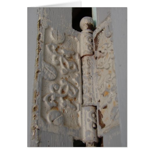 Decorative and Functional Door Hinge Cards (Front)