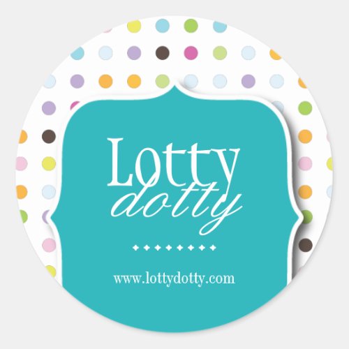 Decorative and Whimsical Polk a Dot Stickers