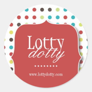 Decorative and Whimsical Polk a Dot Stickers