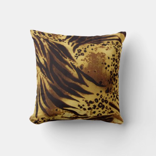 Decorative animal pattern design print texture fur throw pillow