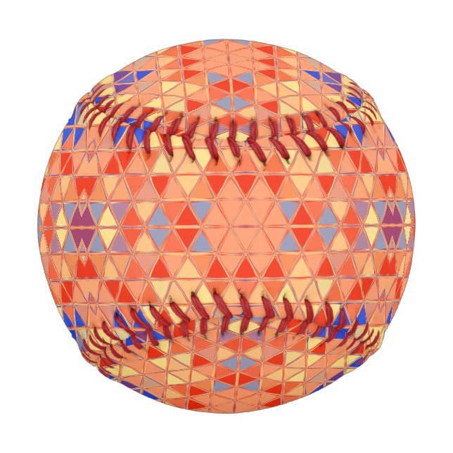 Decorative Art - mosaic - Arlequin colors - Baseball (Front)