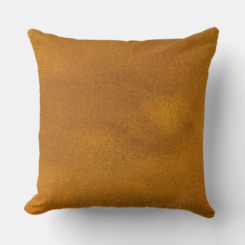 Decorative Art Shades of Orange Yellow Brown Throw Pillow