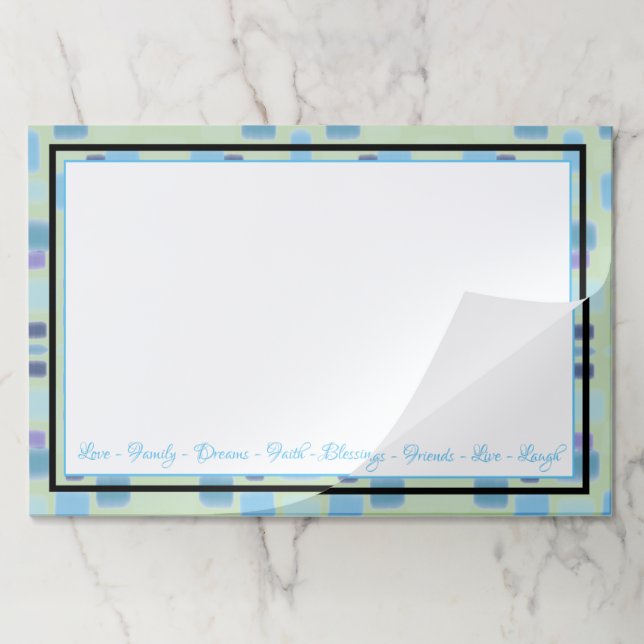 Decorative Artsy Paper Placemat (Folded)