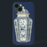 Decorative Asian Urn in Blue & White iPhone 13 Case<br><div class="desc">A beautiful print of a decorative Asian urn,  painted in hues of blue and white. Intricate floral designs cover the urn,  giving it a peaceful feeling. Purchase your copy today!</div>