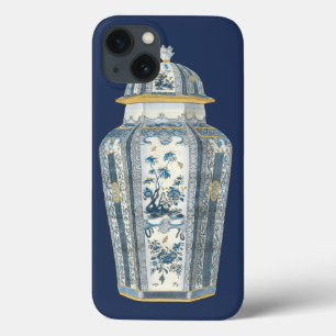 Decorative Asian Urn in Blue & White iPhone 13 Case