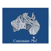 Decorative Australia Map Art (Front Horizontal)