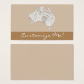 Decorative Australia Map Art (Front & Back)