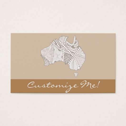 Decorative Australia Map Art (Front)