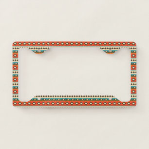 Decorative Aztec. Ethnic. Tribal. License Plate Frame