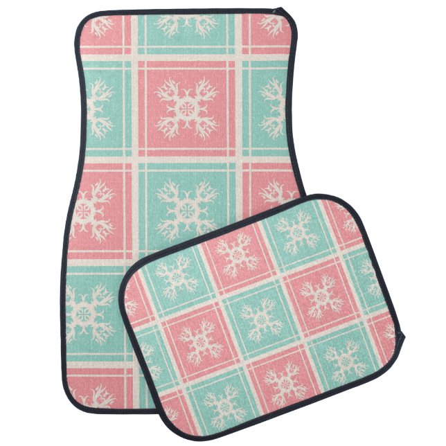 Decorative background with seamless elementsabstra car floor mat (Set)