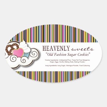 Decorative Bakery Ingredient Labels by colourfuldesigns at Zazzle