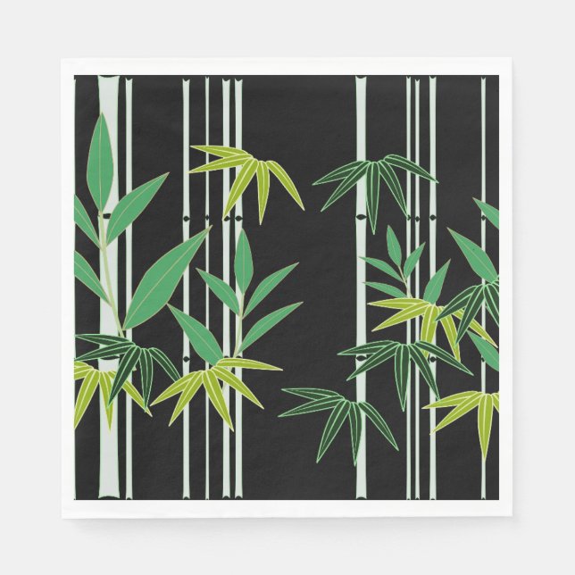 Decorative Bamboo Pattern Napkins (Front)