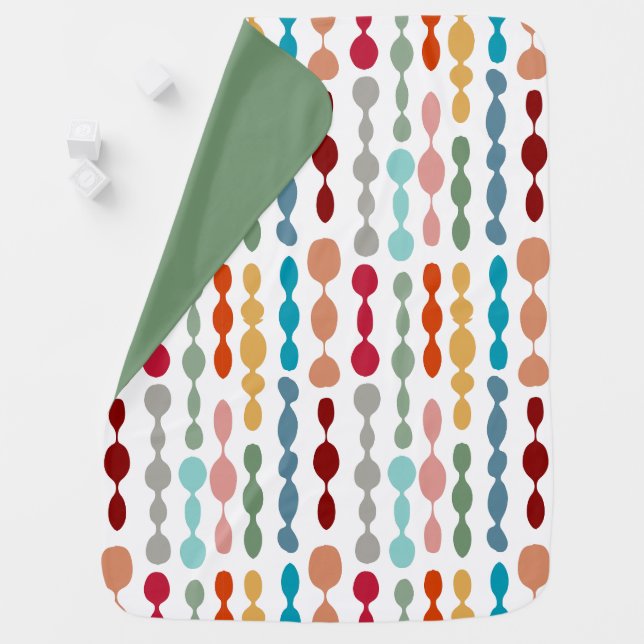 Decorative Barbells Baby Blanket (In Situ)