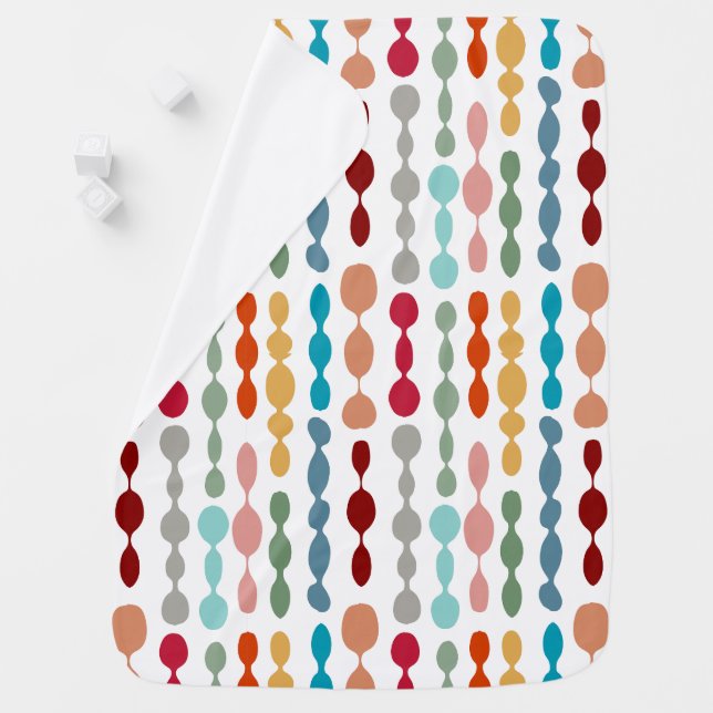 Decorative Barbells Baby Blanket (In Situ)